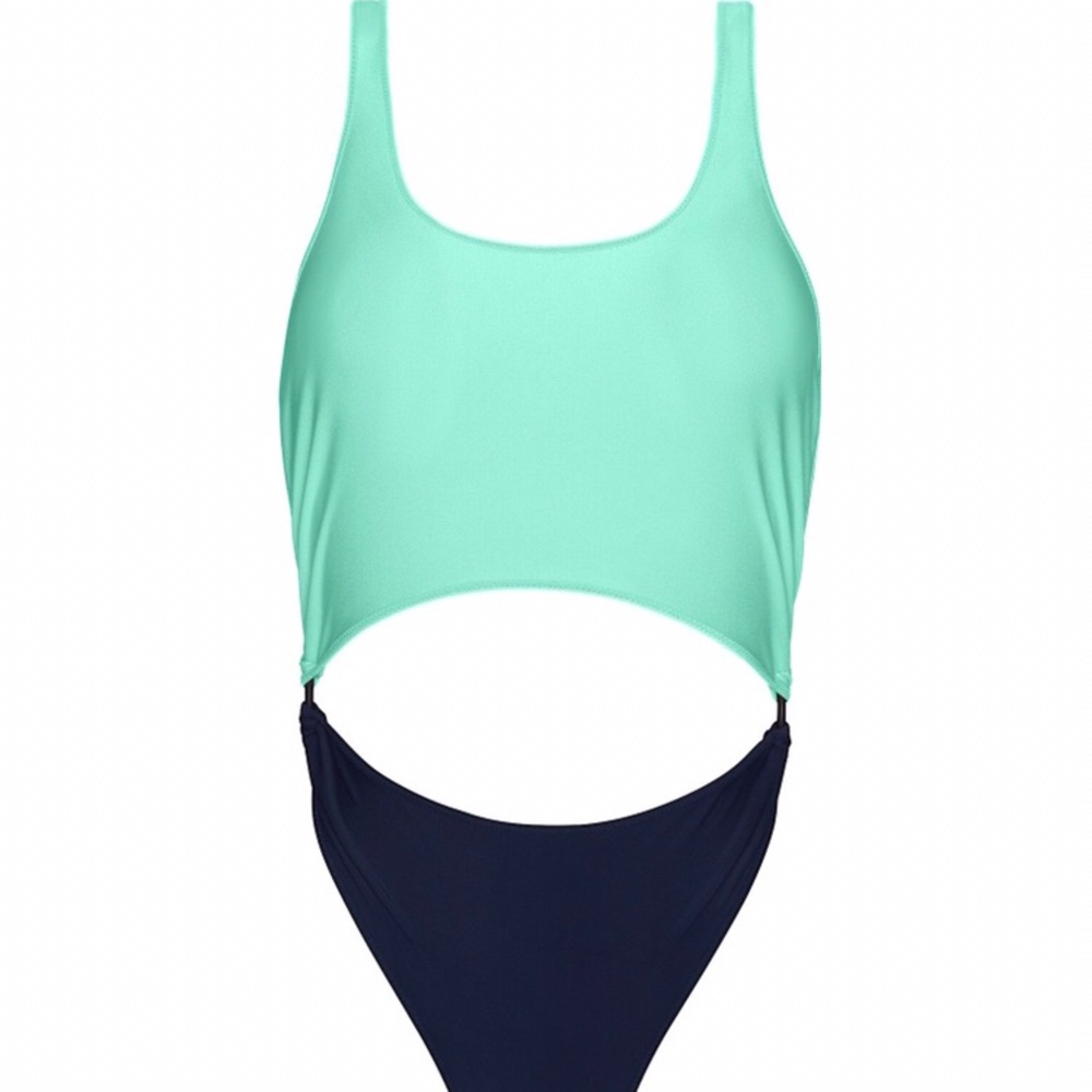 Triangl one piece cutout bathing suit